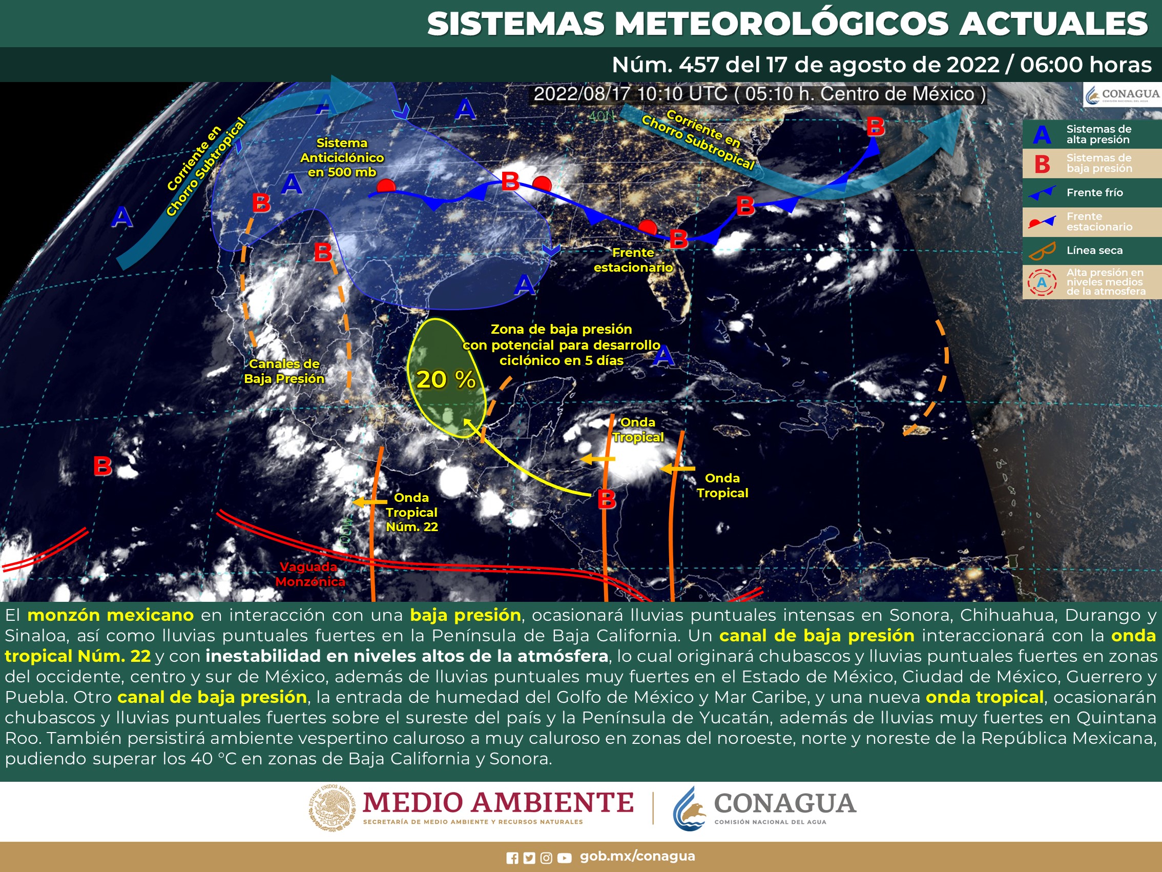 VÍDEO | Pronóstico Meteorológico General
