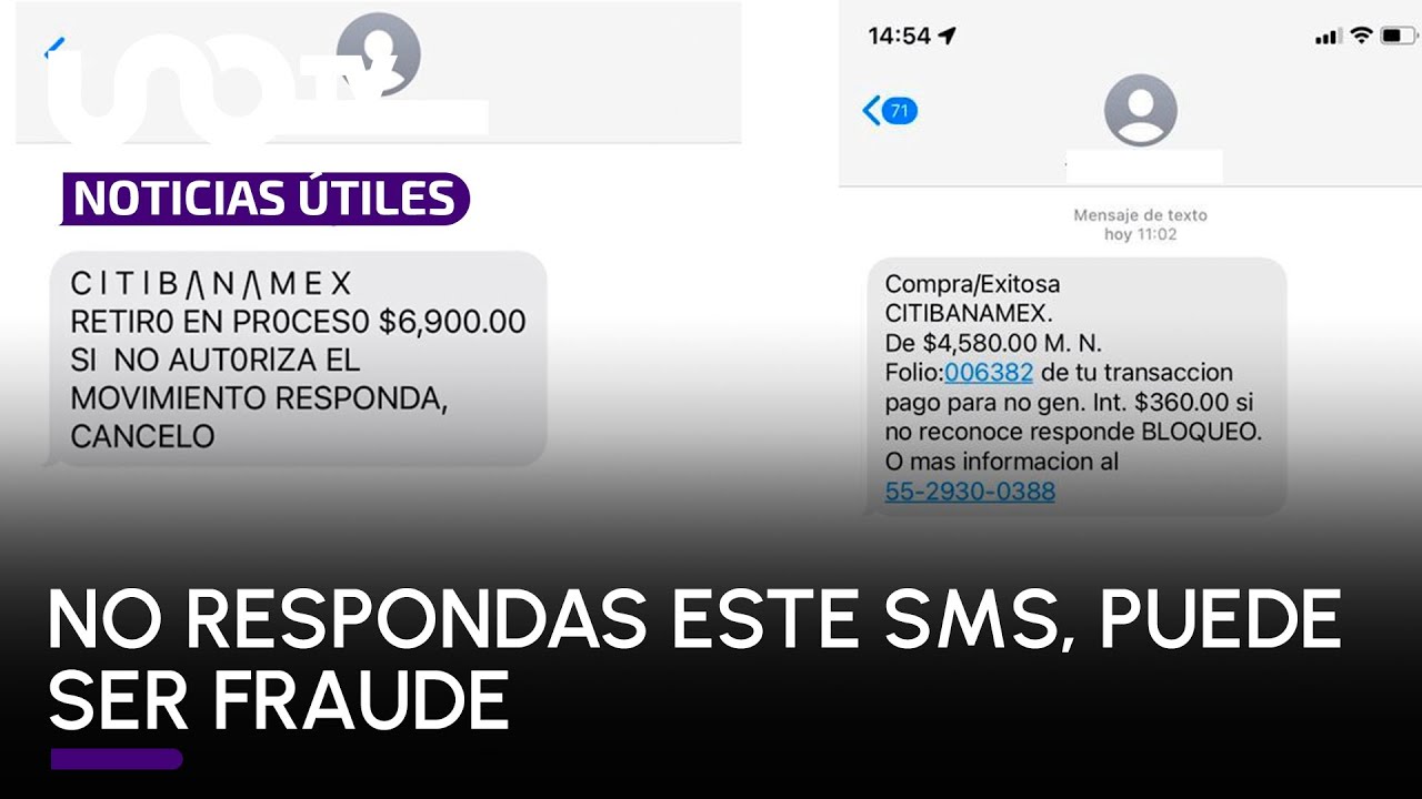 Envían supuestos mensajes de bancos diciendo que retiraron dinero de tu cuenta, pero es fraude