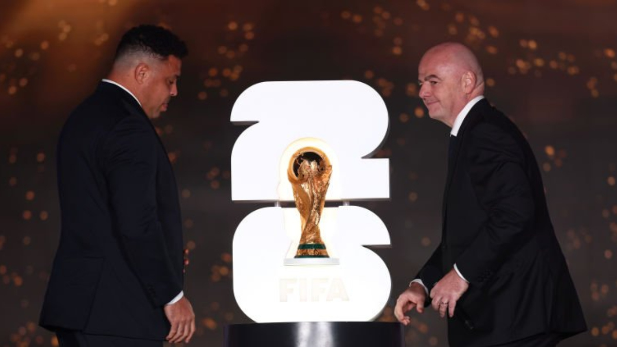 FIFA presenta el logo oficial de la Copa del Mundo de México, EU y Canadá