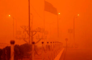 Se desaparece el color azul: Tormenta de arena borra el cielo de Marrakech