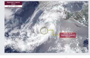 Se formó la depresión tropical Uno-E, al sur de las costas de Guerrero
