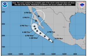 Se forma la depresión tropical Doce-E; causará lluvias de Guerrero a Jalisco