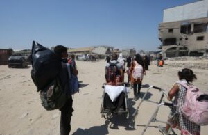 Israel pide evacuar Ciudad de Gaza hacia “zona humanitaria”; ejército destruye otro gran edificio