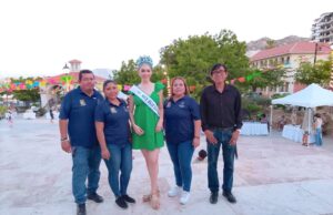 Programa “Orígenes de Los Cabos” recibe visita de Miss Baja California Sur en plaza Amelia Wilkes