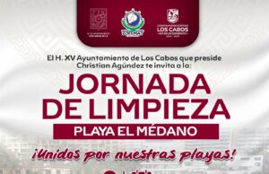 Convoca Ayuntamiento de Los Cabos a jornada de limpieza en playa El Médano tras paso del huracán “Priscilla”