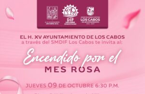 Invita DIF Los Cabos al encendido de luces por el Mes Rosa
