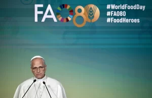 El papa León XIV denuncia ante la FAO el uso «cruel» del hambre como «arma de guerra» y la situación en Gaza
