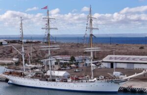 Recibe La Paz al velero noruego Statsraad Lehmkuhl en expedición internacional