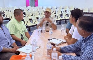 Verifican avances de obra de pavimentación las calles Unión y 5 de Mayo en Miraflores