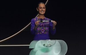 Claudia Sheinbaum asiste al sorteo del Mundial 2026: “Estamos orgullosos de recibir por tercera vez la Copa Mundial”
