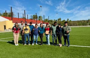 Rehabilitación de la unidad deportiva de Caduaño registra avance del 70%