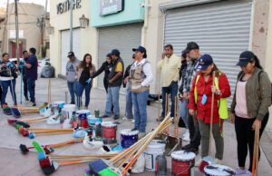 Ayuntamiento de Los Cabos y API BCS realizan trabajos de mantenimiento en el Centro de Cabo San Lucas