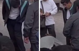 Polémica por video donde limpian los zapatos a Hugo Aguilar, presidente de la SCJN