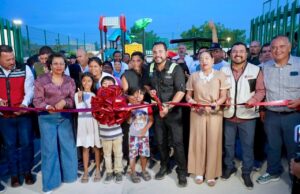 Alcalde Christian Agúndez entrega la construcción del parque público Centro Integrador de Desarrollo en la colonia El Caribe
