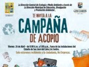 Invitan a campaña de reciclaje este 24 de abril en San José del Cabo