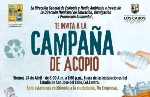 Invitan a campaña de reciclaje este 24 de abril en San José del Cabo