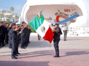 Delegación de Cabo San Lucas celebra ceremonia de honores a la bandera