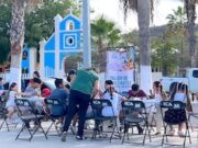 Celebra Ayuntamiento de Los Cabos a la niñez de Caduaño con Cine Móvil y actividades artísticas