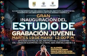 Inaugurarán en Los Cabos el primer Estudio de Grabación Juvenil gratuito de Baja California Sur