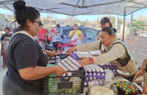 Gobierno Municipal brindó apoyos alimentarios a familias de la colonia Cabo Diamante en CSL