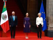 Sheinbaum recibe a líderes de la Unión Europea para reforzar acuerdos comerciales y de cooperación