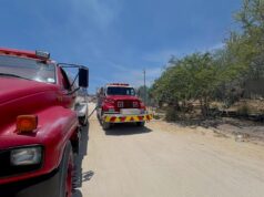 Bomberos controlan incendio que afectó cinco viviendas en en la colonia Nueva Esperanza en San José del Cabo