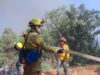 Sin interrupciones continúan labores para la extinción total del incendio en El Palmar en Santa Rosa
