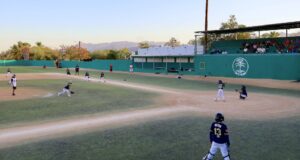 Culminan trabajos de techumbre, pintura de gradas y bardas del estadio de béisbol “Estrellas de Miraflores”