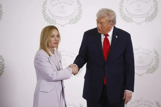 meloni-trump-foto-polemica