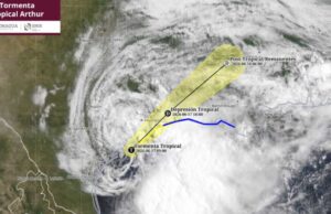Tormenta tropical Arthur se forma en el Golfo de México; Conagua vigila posibles afectaciones