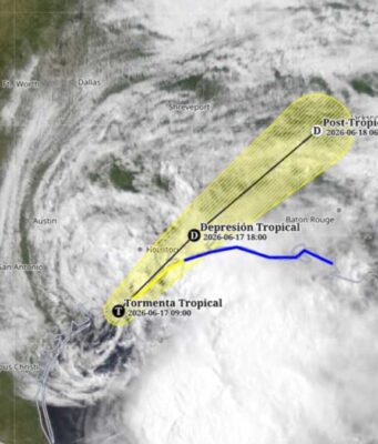 Tormenta tropical Arthur se forma en el Golfo de México; Conagua vigila posibles afectaciones