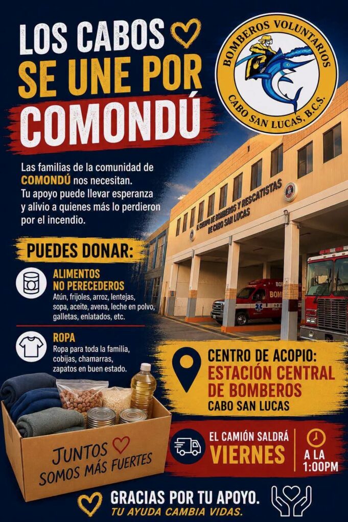 BOMBEROS CABO SAN LUCAS APOYO A COMONDÚ 2