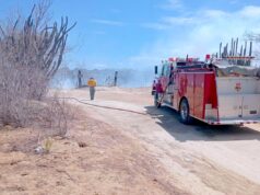 Incendio en basurero de Santiago fue controlado de manera oportuna por Bomberos de San José del Cabo