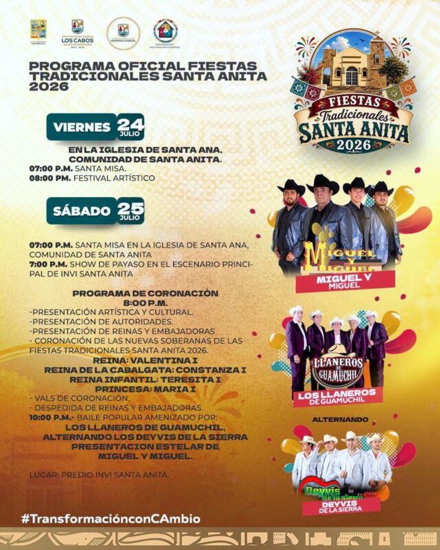 FIESTAS TRADICIONALES Y PATRONALES SANTA ANITA 2026 1