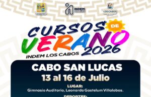 Invitan a niñas y niños a disfrutar los Cursos de Verano 2026 en Cabo San Lucas