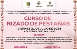 INJUVE Los Cabos convoca a jóvenes al curso de rizado de pestañas para impulsar el autoempleo