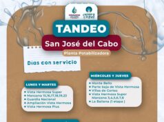 Informa OOMSAPAS calendario de tandeo para mejorar distribución de agua en San José del Cabo