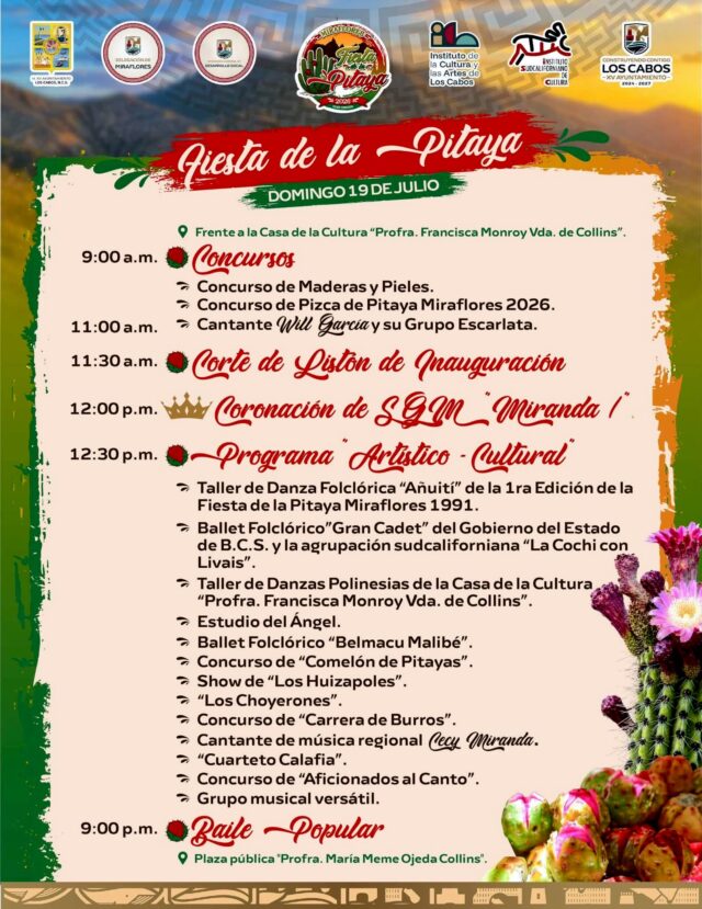 PROGRAMA MIRAFLORES FIESTAS DEL A PITAYA 2026 2