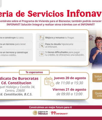 INFONAVIT ACERCA CRÉDITOS Y SOLUCIONES DE PAGO A TRABAJADORES DE COMONDÚ
