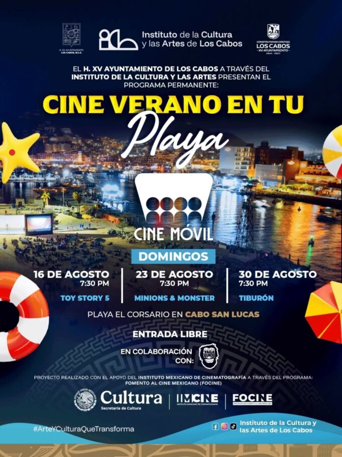 ICA FUNCIONES CINE GRATUITO PLAYA EL CORSARIO
