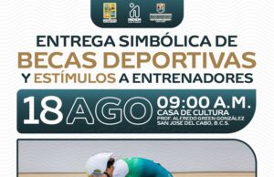 Entregará INDEM Los Cabos becas deportivas y estímulos a entrenadores