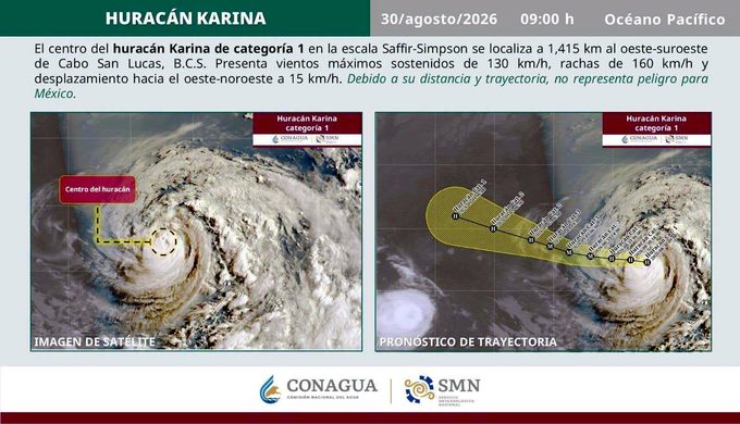 PROTECCIÓN CIVIL LOS CABOS MONITOREO HURACÁN KARINA 2