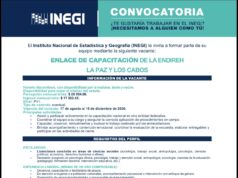 Abren vacante del INEGI para profesionistas en ciencias sociales de Los Cabos