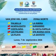 Autoridades de Los Cabos llaman a extremar precauciones ante condiciones adversas en playas