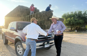Ayuntamiento de Los Cabos fortalece al sector pecuario con entrega de alfalfa a bajo costo en La Ribera