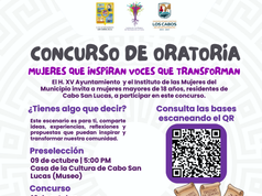 Invitan a mujeres de Cabo San Lucas a participar en Concurso de Oratoria