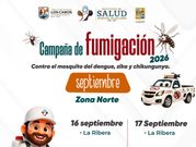 Fumigación contra el dengue llegará este jueves y viernes a La Ribera, El Campamento y Santa Cruz