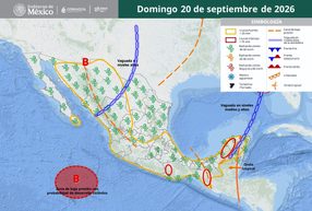 Prevén lluvias fuertes, rachas de viento y oleaje elevado durante el fin de semana en Los Cabos