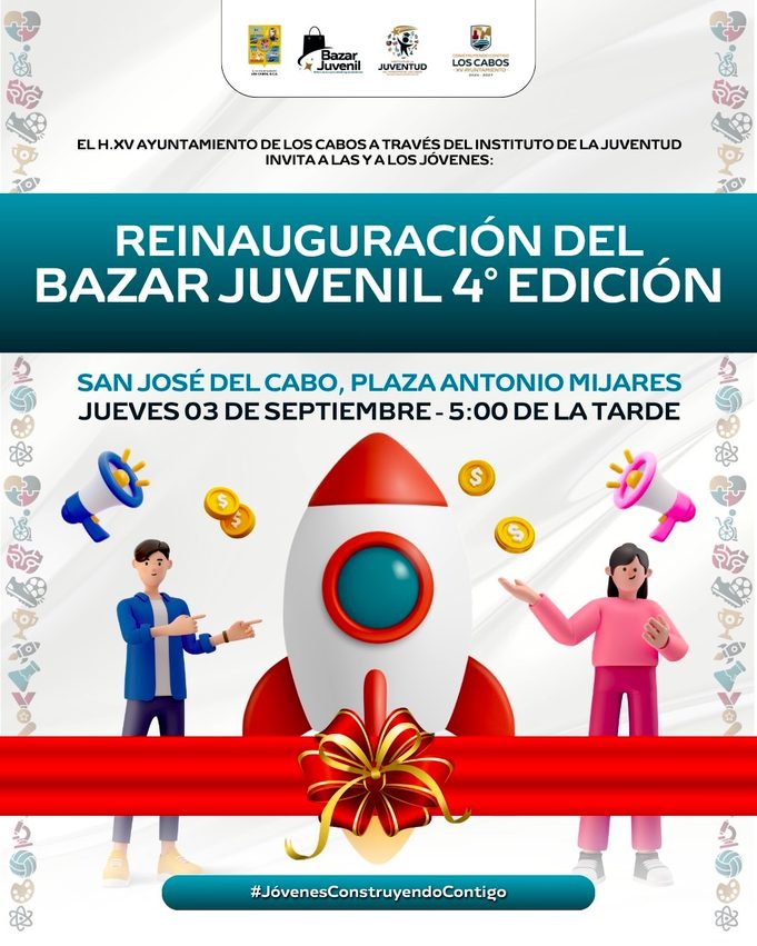 PRÓXIMA REINAUGURACIÓN CUARTA EDICIÓN BAZAR JUVENIL SJC