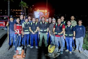 Encabeza Christian Agúndez supervisión de bacheo, rehabilitación de calles y fumigación en colonias de Los Cabos